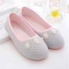 Pantuflas de Algodón Finas de Verano para Mujer, Talón Cerrado, Antideslizantes, Adecuadas para Primavera y Otoño, Zapatos para Maternidad y Posparto, Zapatos Plegables para el Hogar, Venta al por Mayor