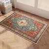 Amazon Venta Caliente Alfombra Estilo Americano Persa de Terciopelo de Cristal Resistente a la Suciedad Antideslizante Decorativa para el Hogar Entrada Antideslizante para Frotar los Pies Felpudo
