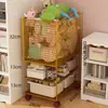 Estante de Armazenamento de Brinquedos para Bebês e Crianças de Chão Removível Estante de Armazenamento Doméstico Estante de Brinquedos Simples Classificação e Organização Armazenamento