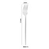 Cuchillo y tenedor para carne de acero inoxidable 304 transfronterizo, cuchara de mango largo, vajilla de hotel, comida occidental, juego de cuchara y tenedor de postre portugués