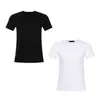 Más Fácil de Combinar Casual Nicho Color Sólido Simple Cuello Redondo Manga Corta Ajustada Camiseta Básica Casual Americana Versátil