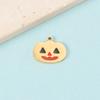 Série Halloween Aço Inoxidável Pingente Gotejante de Óleo Fantasma Abóbora Morcego Colar Pingente Engraçado Acessórios de Joalheria DIY