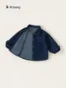 Ropa de Primavera y Otoño para Niños You Bao Chaqueta Infantil Bloque de Color Elegante para Niña Chaqueta Vaquera Holgada para Bebé Ropa de Otoño para Niño