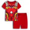 Ropa de Casa de Algodón para Niños Liga de la Justicia BATMAN Traje de Verano para Niños Ropa para Aire Acondicionado Pijama de Dibujos Animados