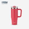 Tyeso taza para coche con asa de gran capacidad 40oz taza termo de acero inoxidable Amazon transfronterizo taza para hielo frío