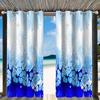 Cortinas Pretas Personalizadas para Varanda com Pintura Fluida em Aquarela Sete Cores para Uso Externo, Serviço de Dropshipping Disponível