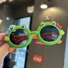 Óculos de Sol Infantil Sapo Pequeno Silicone Polarizado Desenho Animado Fofo Protetor Solar Óculos de Sol Anti-UV Óculos de Sol para Bebê