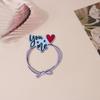 Estilo Coreano Simple Día de San Valentín Cuatro Accesorios para el Cabello Anillo para el Cabello Cuerda para el Cabello Cuerda para el Cabello Etsy Cuerda para el Cabello Bandas de Goma Pequeñas Anillo para el Cabello con Nudo Multicolor