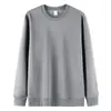 Sudadera de hombre hecha a medida, estilo primavera/otoño de 300 g, disponible para venta al por mayor, cómoda y amigable con la piel, sudadera unisex de cuello redondo