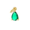 Colgante de Gota de Agua de Oro de 14 Quilates que Conserva el Color Accesorios para Manualidades Cobre Chapado en Oro Amuletos de Piedras Preciosas de Colores Colgantes para Collares Hechos a Mano con Cuentas