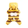 Ropa para Mascotas de Amazon para Otoño e Invierno, Disfraz de Transformación Engrosado para Perros Pequeños, Disfraz de Transformación de Felpa de Abeja de Cuatro Patas de Dibujos Animados