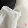 Líneas Gruesas Blanco y Negro Rayas Estéreo Textura de Organza Tela Tejido de Diseñador Tela Creativa Hecha a Mano DIY