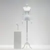Maniquí de Vestido de Novia para Mujer de Medio Cuerpo Soporte de Exhibición en Ventana Cuerpo Humano Falso Maniquí Negro de Cuerpo Completo para Exhibición de Vestidos