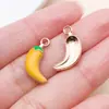 20 Estilos de Amarillo Abeja Goteo de Aceite Postre Pastel Fruta Flor Aleación Colgantes Accesorios para Joyería DIY Kit de Materiales para Pulseras