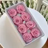 Rosas Eternas Cabezas de Flor Grado B Materiales Florales DIY Tapa de Vidrio Oso de Peluche Arreglo de Boda Rose Transfronteriza DIY Flores Secas