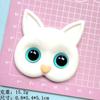 Nuevos accesorios de resina de gato 3D de gran tamaño, hechos a mano, creativos, para refrigerador, adhesivos de gel crema, funda para teléfono móvil.