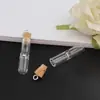 Reloj de Arena Botella de Vidrio Colgante Pequeño Dispositivo de Arena Movediza Tapón de Corcho Cubierta de Vidrio Hecho a Mano DIY Se Puede Rellenar con Arena Accesorios para Collar