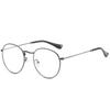 Jamie 3447 Gafas Artísticas Azules Bloqueadoras de Luz Sin Receta Montura Metálica para Gafas de Prescripción Gafas Ovaladas Bloqueadoras de Luz Azul