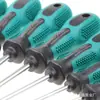 Herramienta Qida Destornillador Plano de Cabeza Plana Doble Cabeza Doble Propósito Destornillador de Flor de Ciruelo Destornillador Industrial Super Duro