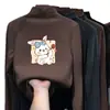 Blusa de base para meninas, nova coleção outono/inverno 2026, estilosa e moderna, feita de material macio tipo fleece, blusa casual com gola semi-alta para crianças e bebês, moda infantil