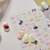 Adesivo para Unhas Tomoni Shell Light Estéreo Fofo Explosões Menina Unha Laço Coelho Preto Acessórios de Arte para Unhas