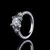 Anillo Cuadrado con Diamantes Huecos Electrochapados de Nuevo Estilo Más Vendido Transfronterizo Anillo de Diamante Cuadrado Moda Patrón Simple Moda Anillo de Zirconia Joyería para Mujer