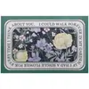 Felpudo de Flores Pintado a Mano Estilo Americano, Alfombra Roja Redonda de Malla, Felpudo de Anillo de Seda, Felpudo Grueso para Exteriores con Flores