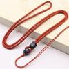 Accesorios de Jade Hebilla Ping An Cuerda Trenzada Semiterminada Cuerda de Collar Yu Pei Loto Sándalo Alambre de Plata Yunfu Cuerda para Colgante