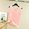 Colete térmico de fleece lado A e B para mulheres, camada interna sem costura para outono e inverno, forrado com fleece e espessado, top de camada base slim fit