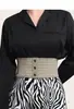 Novo Cinto Elástico Feminino, Cinto Retrô, Vestido Decorativo, Faixa de Cintura Versátil, Cinta Super Larga, Fashion