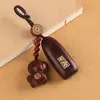 Llavero de Coche de Ciervo de Gama Alta Premium, Seguro y Propicio, para Hombres y Mujeres, Lanyard Llavero de Buena Suerte