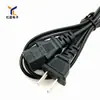 YL fábrica directa 1.5 metros 2*0.3 dos clavijas planas extremo enchufe nacional de dos clavijas cobre puro en stock cable de alimentación adaptador