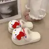 Pantufas fofas de gato para mulheres, pantufas de algodão confortáveis para uso externo, com design de desenho animado, adequadas para uso doméstico, novo estilo de inverno com solas grossas