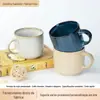 Fornecimento de Canecas de Cerâmica Vitrificada Vintage, Xícaras de Café de Cerâmica Criativas de Alta Qualidade para Uso Doméstico, Presentes e Personalização Customizada
