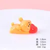 Fofo Filhote Trazedor de Riqueza Enfeite de Ano Novo Decoração de Mesa Figura DIY Saco Surpresa Artesanato em Resina