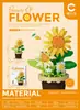 Suculento Ramo de Rosas en Maceta, Planta de Flores Eternas, Juguete Educativo de Ensamblaje, Regalo de Cumpleaños para Niña, Bloques de Construcción al por Mayor