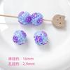 Flor de pasador de pelo tridimensional pintada a mano industria pesada camelia cuentas acrílicas con cuentas DIY pulsera hecha a mano collar accesorios material
