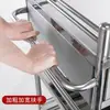 Carrito de acero inoxidable engrosado, estante de almacenamiento, herramientas para equipos médicos quirúrgicos, orales, carrito de belleza