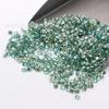 Cabello lacio de fábrica 3 mm redondo fondo puntiagudo ocho corazones ocho flechas moissanita verde piedra desnuda generación transfronteriza moissanita en stock