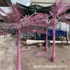 Árvore de coco rosa artificial estilo nórdico árvore de betel artificial artificial árvore rosa paisagem de bonsai decoração