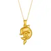 Collar Colgante Exclusivo de Acero Inoxidable Transfronterizo Moda Europea y Americana para Mujer Cadena de Suéter 18K Joyería Versátil de Moda Venta al por Mayor