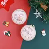 Lata Esférica para Presente de Natal Caixinha de Lata para Casamento Caixa de Lata para Doces de Jardim de Infância Embalagem de Decoração para Véspera de Natal