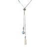 Collar de Perlas Cuadradas con Tirón de Marca para Mujer Verano 2024 Nuevo Explosivo Nicho de Lujo Ligero Elegante Cadena para Clavícula Cadena de Collar de Alta Gama