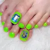 Adesivos de Unha do Pé Elegantes e que Realçam a Pele, Venda Quente Transfronteiriça, Adesivos de Unha do Pé Removíveis, Unhas para Pés para Venda no Atacado