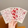 Joias de Rosto com Laço Roxo Maquiagem de Suporte para Shows Adesivos Faciais Decoração de Maquiagem para Olhos em Festivais de Música Personalização