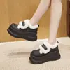 Zapatos para Aumentar la Altura de Mujer 2026 Invierno Nuevo Estilo Suela Gruesa Botas de Nieve Engrosadas Versátiles para Mujer Calzado Cálido con Terciopelo para Mujer