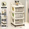 Carrito Pequeño Armario de Almacenamiento, Estante para Snacks, Estante Móvil de Piso Tipo Cajón para Almacenamiento de Productos para Bebés, Cocina Extraíble