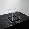 Caixa de exibição transparente para espécime mineral caixa de embalagem plástica para presente caixa quadrada minério de gato figura acrílica caixa de armazenamento blind box atacado