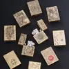 ST9 original cobre finamente esculpido série de armadura pesada pequena isqueiro vintage de latão à prova de vento a querosene, disponível para compra a partir de uma peça