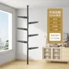 Barras de soporte telescópicas ajustables para balcones, tendederos y cortinas - una barra retráctil multifuncional, resistente y sin taladro